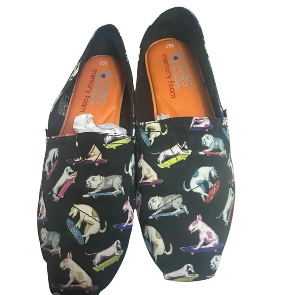 BOBS by Skechers dog print slip on shoes size 7.5 - Picture 4 of 8